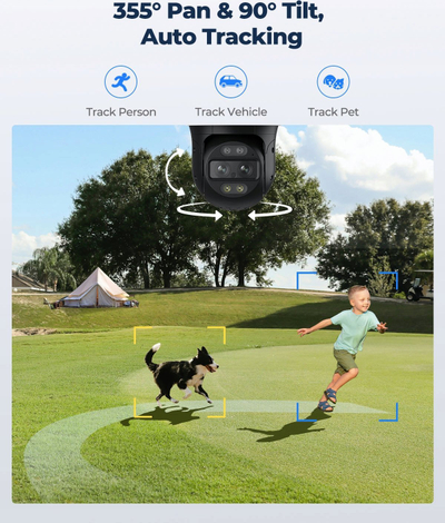 Kamerë IP Reolink P760 TrackMix, 8MP 4K, PTZ Dual Tracking, vizion nate