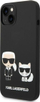 Kapak telefoni Karl Lagerfeld Silicone MagSafe për iPhone 14 Plus, silikon, me magnet MagSafe, i zi