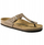 Sandale flip-flop Birkenstock Gizeh, lëkurë e vajosme, Regular Wide, Tobacco Brown