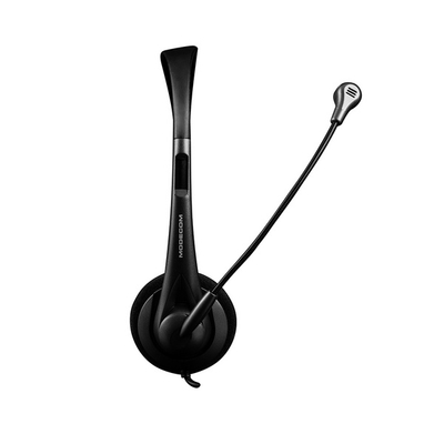Kufje MODECOM MC-219U, USB, 1.8m, të zeza