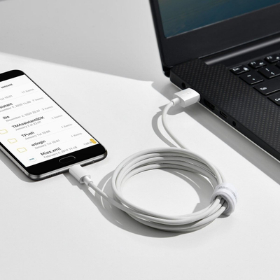 Kabllo USB Baseus USB A në micro USB, 1.5 m, 2.1 A, e bardhë