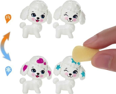 Set lojërash Mattel Enchantimals Poodle Beauty Salon HHC20, 15 pjesë, me efekt ndryshimi ngjyre, shumëngjyrësh