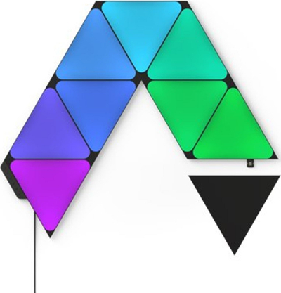 Паметни панели за осветлување Nanoleaf NL47 0102TW 9PK, Wi Fi, Ултра црни, црни