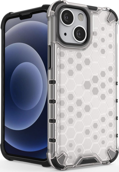 Kapak telefoni Hurtel Honeycomb për iPhone 13 mini, xhel TPU, i kuq