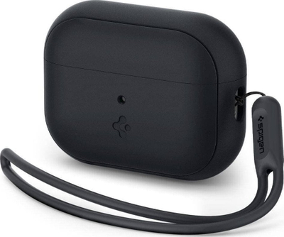 Mbulesë mbrojtëse Spigen Protective Case për AirPods Pro 2, silikon, me rrip, e zezë