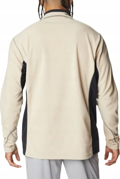 Bluzë fleece Columbia Klamath Range Half Zip, gjysmë zinxhir, mëngë të gjata, bezhë