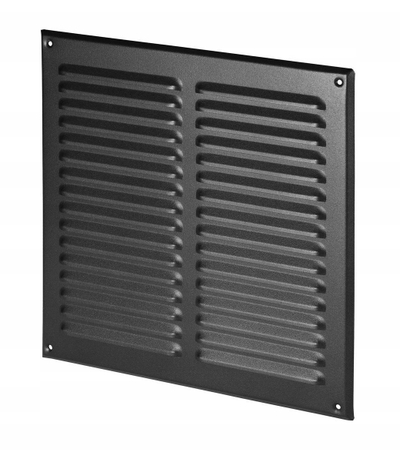 Grilë ventilimi Awenta MTA10, metal, 30x30 cm, grafit