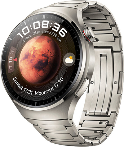 Orë digjitale për meshkuj Huawei HUAWEI Watch 4 Pro, e argjendtë
