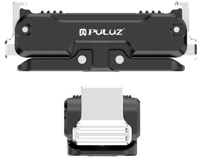 Mbajtës magnetik Puluz Metal për Osmo Nano, aliazh alumini, portë cold shoe, i zi