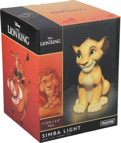 Lampë dekorative Paladone Simba Light, Lion King, 17.5cm, e verdhë