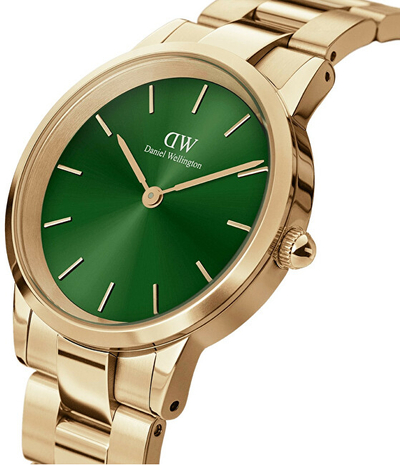 Orë për femra Daniel Wellington Iconic Link Emerald, e artë