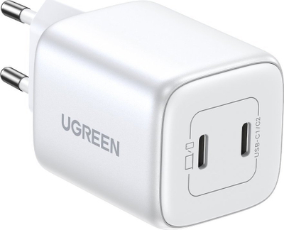 Karikues muri Ugreen Nexode 45W, 2x USB‑C PD, i bardhë