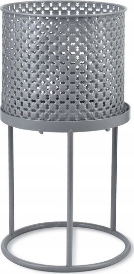 Mbajtëse vazoje Lumarko Cover On Stand, metal, 19x22.5-37.5cm, gri