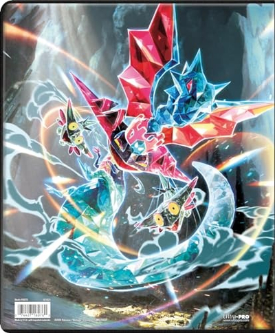 Album për letra Pokémon Ultra Pro Scarlet Violet Twilight Masquerade, 9 xhepa, mban 252 letra, shumëngjyrësh