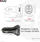 Karikues makine Club3D Car Charger, 36W, 3 porta USB, i zi