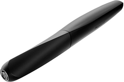 Stilolaps stilograf Pelikan Twist P457, me fishekë boje, majë çeliku inoks, i zi