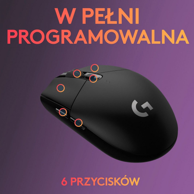 Mayc Logitech G305 LIGHTSPEED, Gaming, RF Wireless, црно