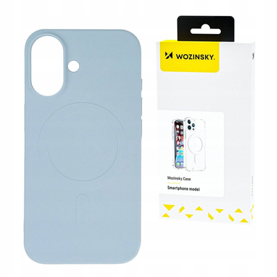 Mbulesë telefoni Wozinsky Liquid Silicone MagSafe për Samsung Galaxy S25 Plus, silikon i lëngshëm, blu
