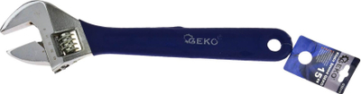 Регулирачки клуч GEKO, 375mm 15\", челик CrV, со гумена рачка