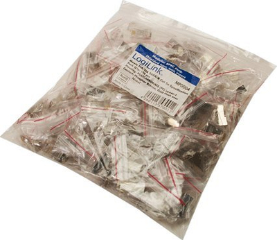 Konektor rrjeti LogiLink MP0004, RJ45, CAT5e, transparent