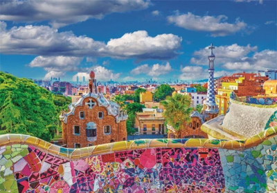 Puzzle Clementoni CLE Park Guell Barcelona 39744, 1000 copa, 70 x 50 cm, shumëngjyrësh