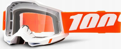 Syze motokrosi 100% Accuri 2 Sevastopol, xham i tejdukshëm anti fog, rrip 45mm me silikon