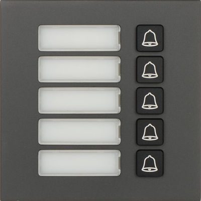Modul zile Dahua VTO4202FB-MB5, 5 butona, IP65, grafit