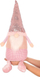 Figurine dekorative Saska Christmas Elf Dwarf Santa, 50cm, rozë