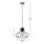 Llambë e varur tavani Φ23x122Hcm (HM4114), zezë