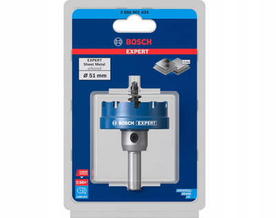 Sharrë rrethore për metal Bosch Expert Sheet Metal, për çelik inox, për trapan edhe trapan me goditje