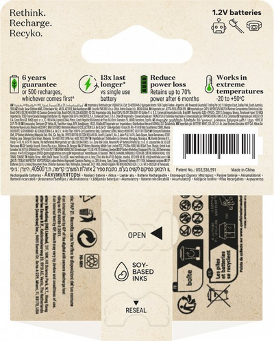 Bateri të rikarikueshme GP ReCyko AAA 950mAh, NiMH, set me 2 copë