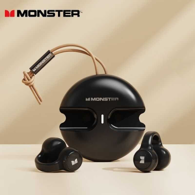 Kufje pa tela Monster Airmars XKT21 TWS, Bluetooth, me kapse për vesh, të zeza