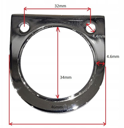 Garniturë xhami Cersanit Mille Fixed, për kabinë dushi, krom