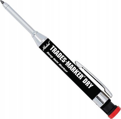 Laps shënues Markal Trades-Marker Dry për hekur e metal, me 6 bërthama grafiti, i zi
