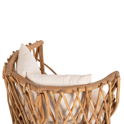 Kolltuk Kaan 95x89x80Hcm (HM5994), bardhë