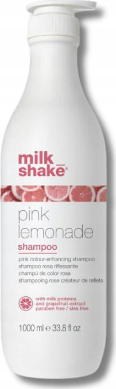 Shampo për flokë Milk Shake Pink Lemonade Color, për flokë bjonde, efekt rozë i përkohshëm, 1000 ml