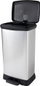 Kosh mbeturinash Curver Pedal Bin Deco, 50L, me pedale, argjendtë