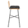 Karrige bar Allegra HM5708.11, metal, ratan sintetik, jastëk i zi