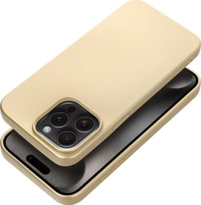 Mbrojtëse telefoni OEM për iPhone 15 Pro Max, metalike, ngjyrë e artë
