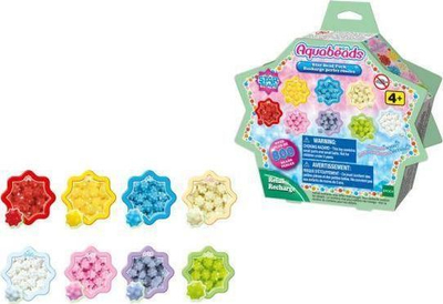 Set rruaza lojërash Epoch Aquabeads Beads Stars, 800 copë, 8 ngjyra, shumëngjyrëshe