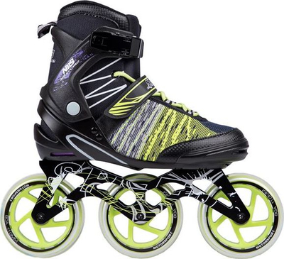 Rroler NILS NA1206 Youth Speed, rrota 110 mm, ABEC-9, nr. 38, të zeza me të gjelbër