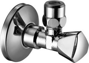 Valvulë uji Schell, 1/2'' x 3 / 8", e argjendtë