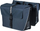 Çantë dyshe biçiklete Basil Forte Double Bag, 35L, me sistem Universal Bridge, blu me të zezë
