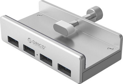 Hub USB ORICO 3.0, 4 porta, alumini, ngjyrë argjendt