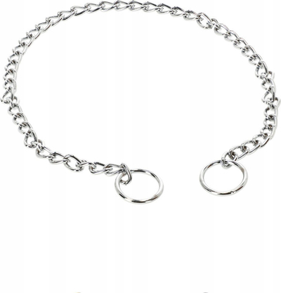 Qafore hekuri për qen Dingo Chain Collar Choker, 3.0 mm, 55 cm, ngjyrë argjendi