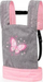 Mbajtëse për kukulla Bayer Design EasyCarry 62233AA, përpara dhe mbrapa, 46 cm, gri rozë me flutura