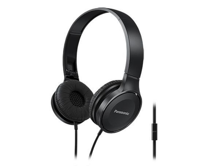 Слушалки Panasonic RP-HF100ME-K, на уво, со кабел, црни