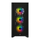 Kuti kompjuteri Corsair iCUE 4000X RGB, mid tower ATX, xham i temperuar, e zezë