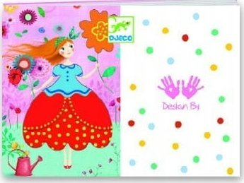 Set kreativ DJECO Magic Felt Tips Maries Pretty Dresses DJ09886, për ngjyrosje, shumëngjyrëshe