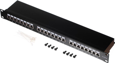 Patch panel NetRack 19'', Cat. 6, FTP, 24 porte